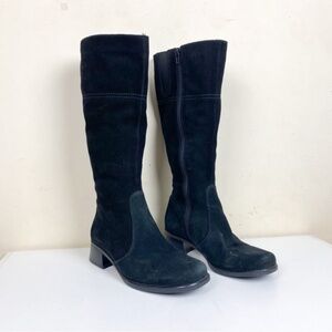 La Canadienne Laren Black Suede Women’s Knee-High Boots